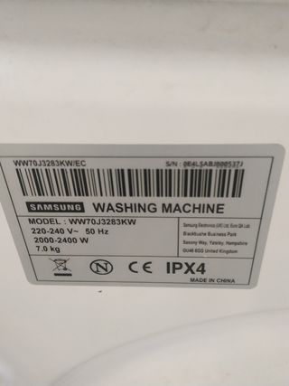 Lavadora Samsung 7Kg Carga Frontal