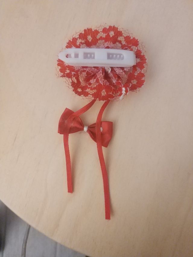 Fermagli capelli bambina rossi e celesti