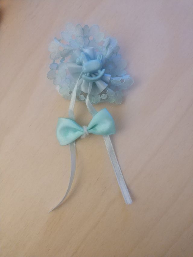 Fermagli capelli bambina rossi e celesti