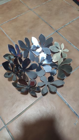 Frutero Ikea Flores Metal Plateado Stockholm