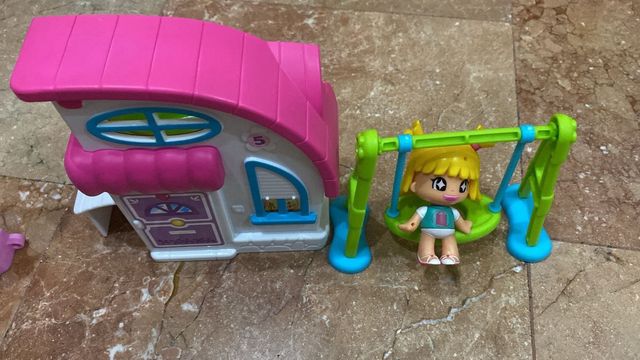 Yate Pin y Pon con coche, casa columpio y casita