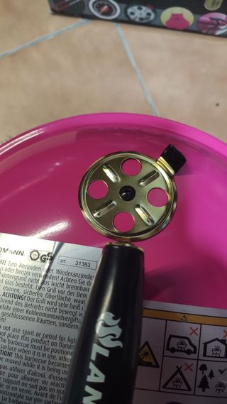 Barbacoa Landmann Piccolino Queen Rosa Dorada