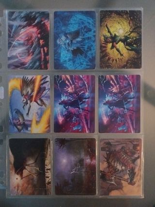 Lote 85 tarjetas arte variadas magic