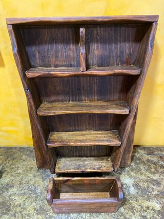 Mueble especiero antiguo de madera