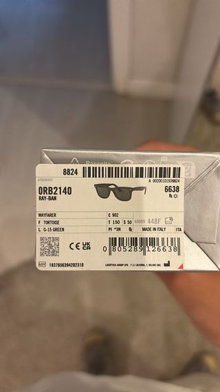 Gafas Ray-Ban Wayfarer Carey Nuevas