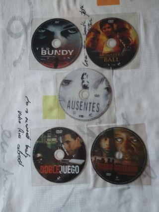 Oferta pack de  DVDs de crimen y acción.