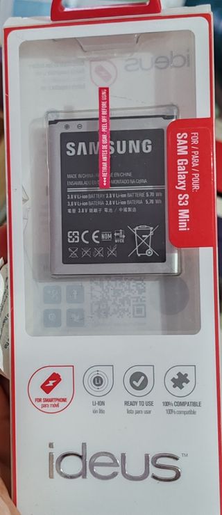 Batería Samsung 3.8V Li-ion para Galaxy S3 Mini