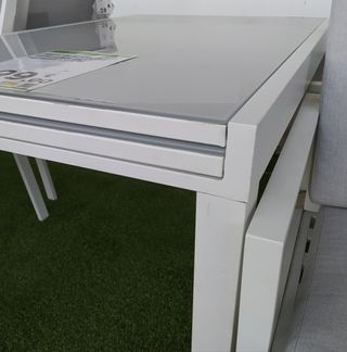 Mesa de jardín extensible 135x90x75 cm