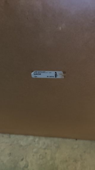 Mesa baja Ikea Lack negra