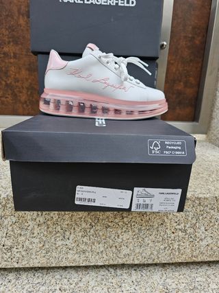 Sapatilhas Karl Lagerfeld Brancas e Rosa