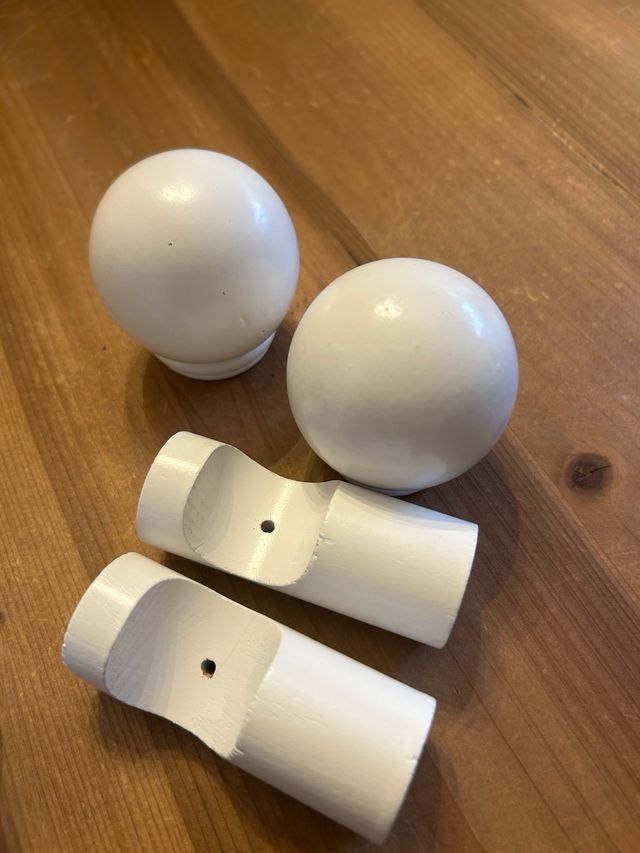 Barra para cortinas blanca