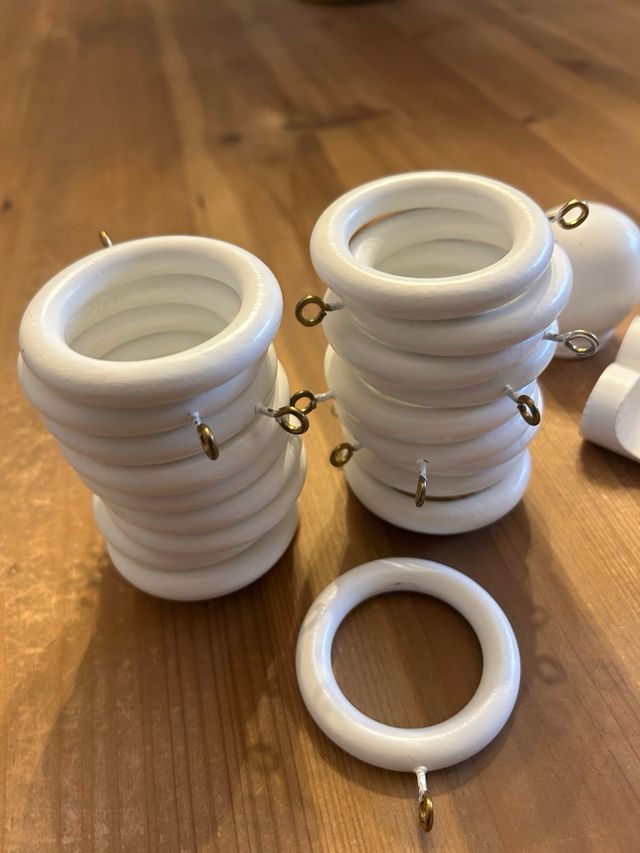 Barra para cortinas blanca