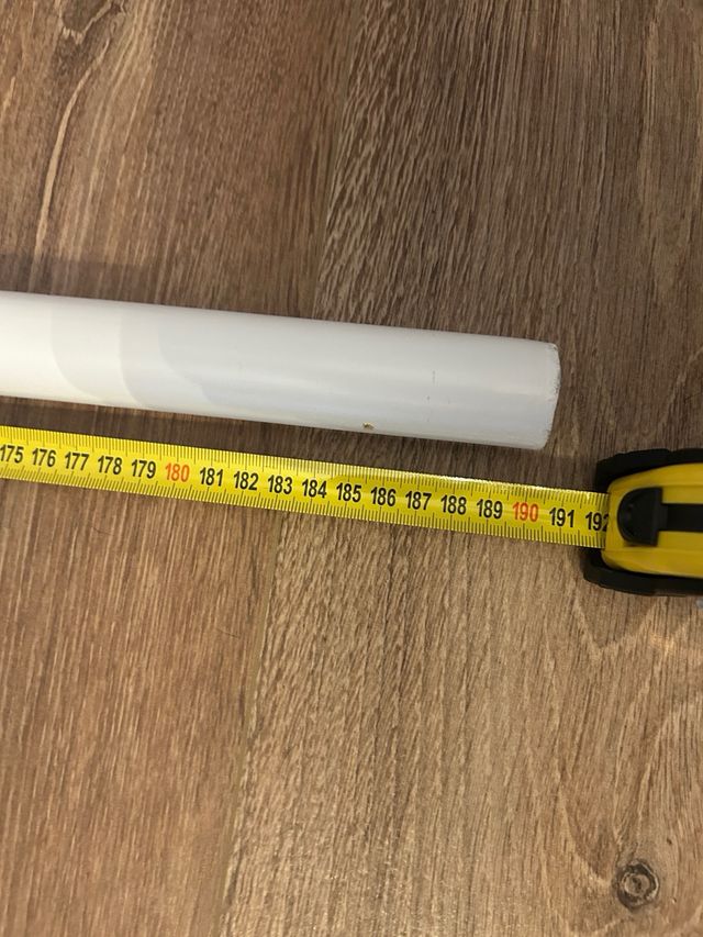 Barra para cortinas blanca