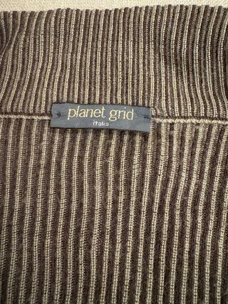 Chaqueta de punto marrón hombre