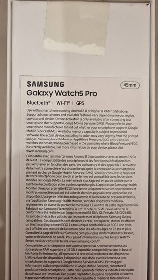 Samsung Galaxy Watch 5 Pro Nero