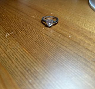 Anillo Corazón Plata con Circonitas