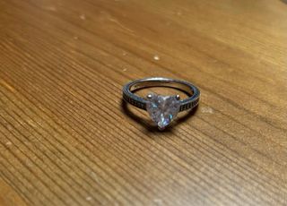 Anillo Corazón Plata con Circonitas