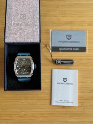 Reloj Pagani Design Acero y Azul