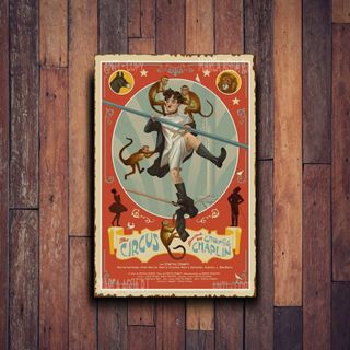PLACA METALICA CIRCO CARTEL METAL DECORATIVO