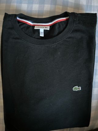 Camiseta Lacoste Negra Talla 16 186 cm 
