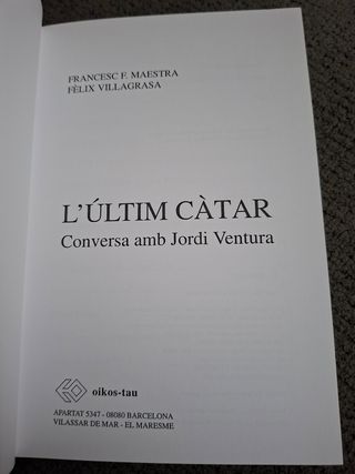 L'últim càtar: conversa amb Jordi Ventura