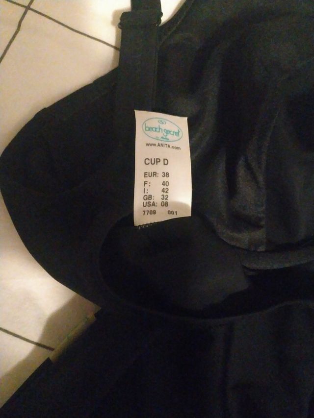 Costume intero donna nero taglia EUR 38