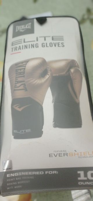 Guantes de Boxeo Everlast Elite Dorados