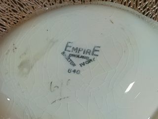 Fuente Porcelana Inglesa Empire Oro