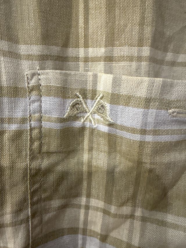 Camisa Tomas Burberry Cuadros Manga Corta