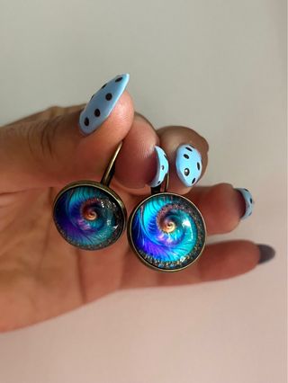 Pendientes colgantes espiral