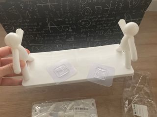 Estanterías de baño blancas