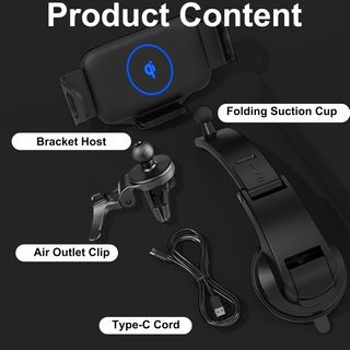 Cargador Inalámbrico Coche Qi