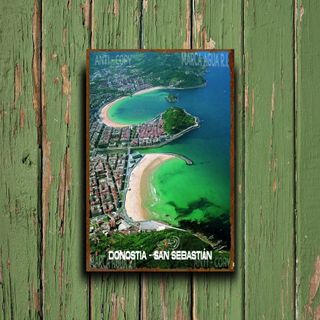 PLACA METALICA DONOSTI SAN SEBASTIAN CARTEL FIESTA