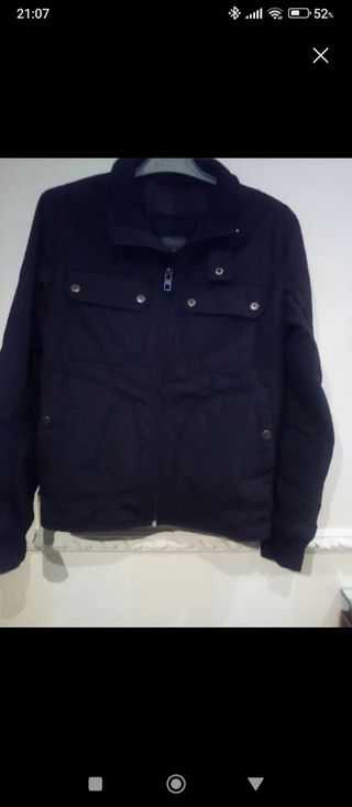 Cazadora chico negra talla S