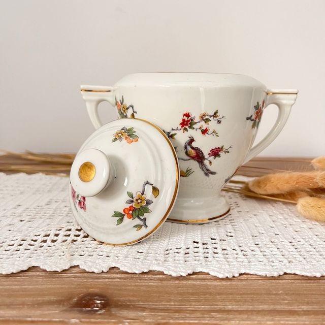 Açucareiro de porcelana Limoges Pallas