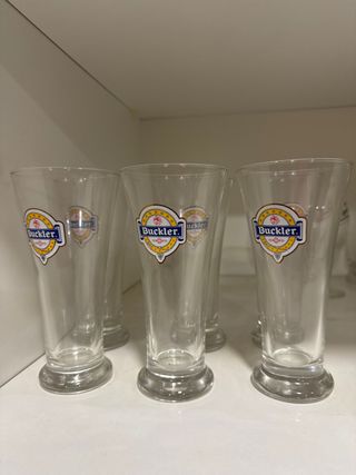 6 Vasos Buckler de cristal
