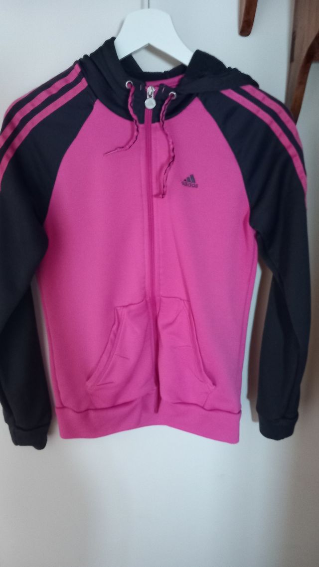 Chaqueta Adidas Rosa y gris Talla S