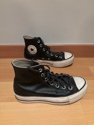 CONVERSE NEGRAS POLIPIEL TALLA 37