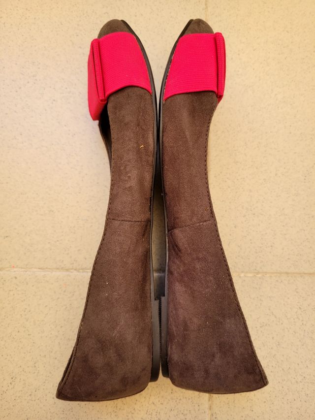 MERCEDITAS MARRONES Y FUCSIA.