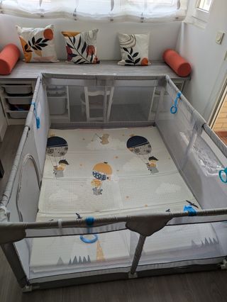 Parque infantil 120x160 con dos suelos de regalo