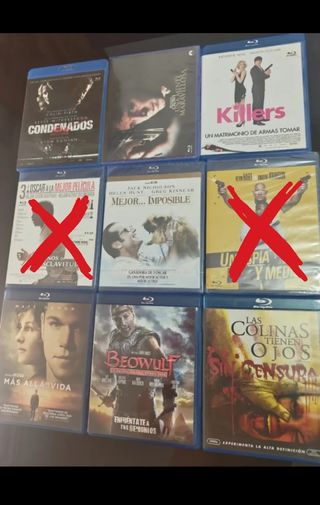 Películas Blu-ray A 7€ mínimo 3 peliculas