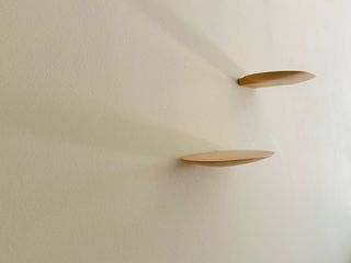 Estantes de pared de cerámica (beige)