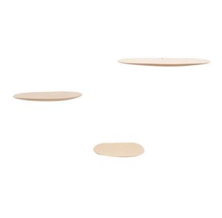 Estantes de pared de cerámica (beige)