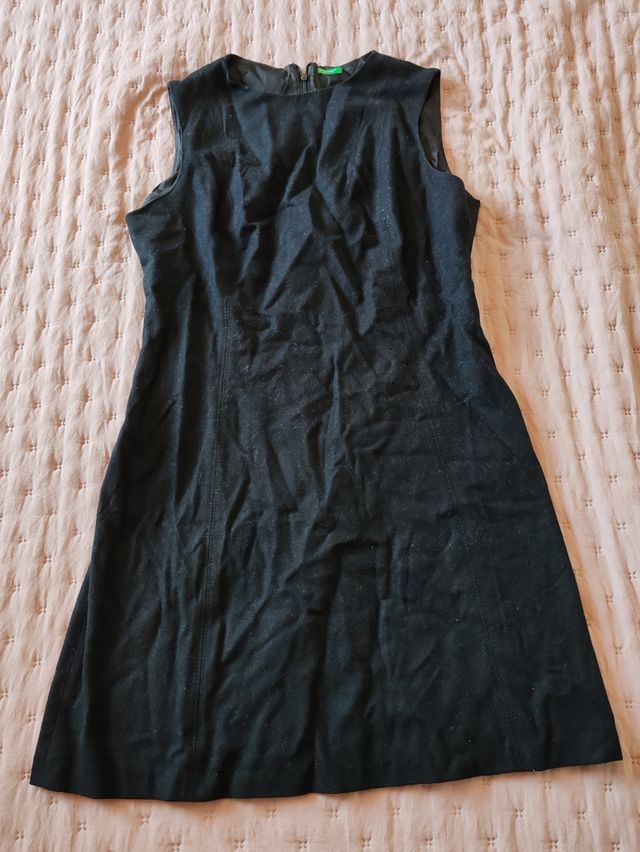 Tubino nero Benetton taglia L