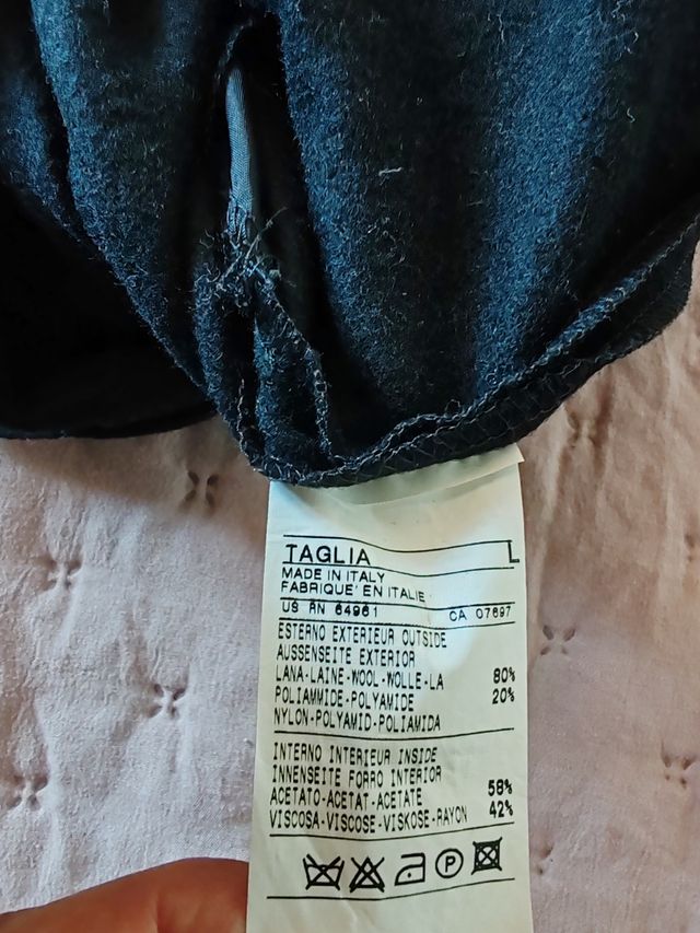 Tubino nero Benetton taglia L