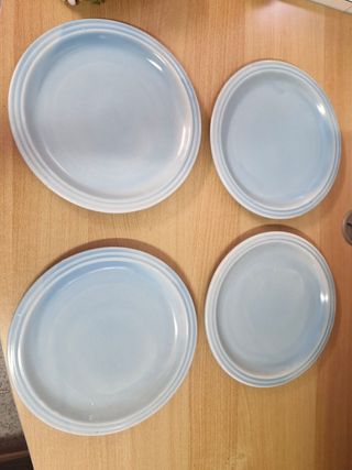 Set 4 Piatti Azzurri