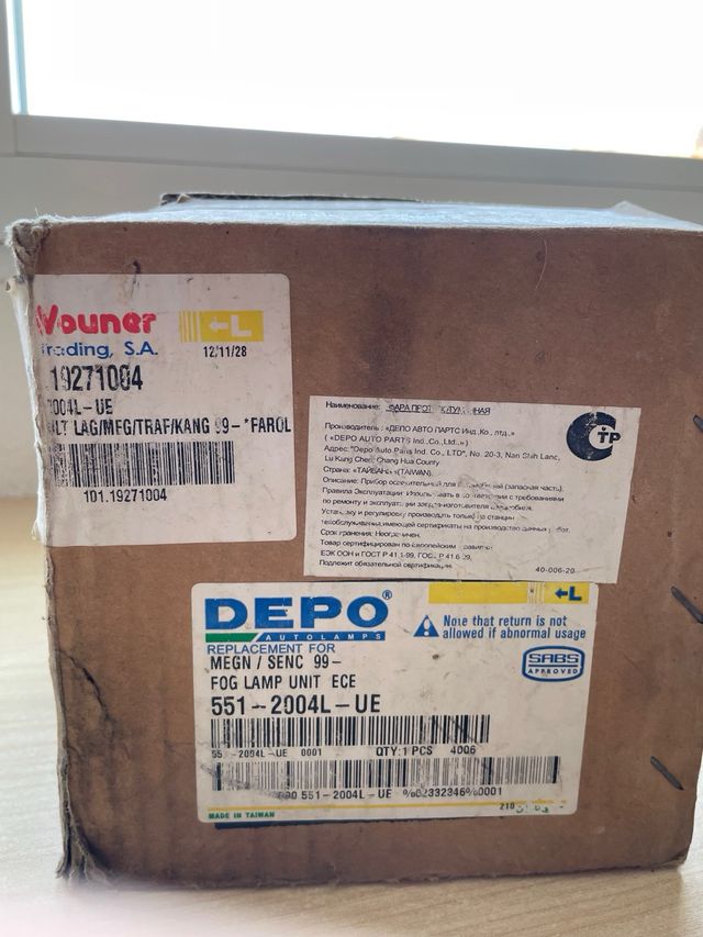 Antiniebla Izquierdo Megane/Scenic 99