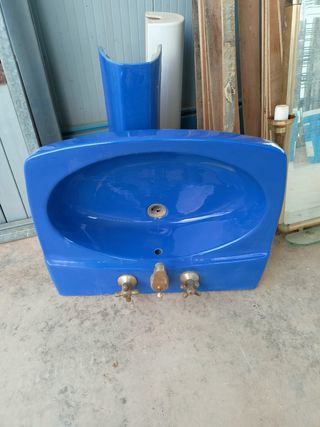 Lavabo Roca Azul con Pie