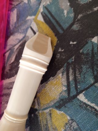 Flauta dulce color beige