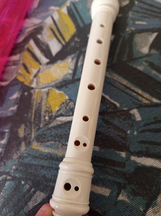 Flauta dulce color beige